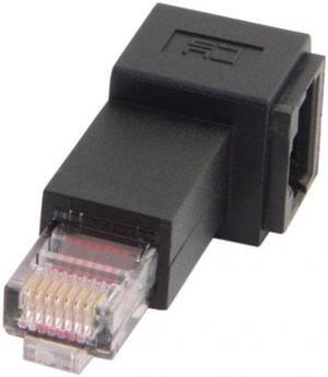 Xiwai Cable Left Angled 90 Degree 8P8C FTP STP UTP Cat 5e Male to Female Lan Ethernet Network Extension Adapter