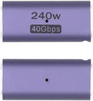 Jimier USB4 Type C Female to Female 240W Power 40Gbps Data 8K Video Extender Adapter for NS Phone Laptop