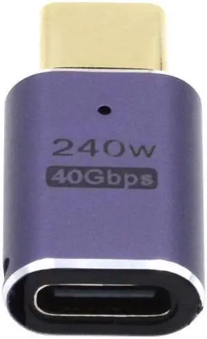 Jimier USB4 Type C Male to Female 240W Power 40Gbps Data 8K Video Adapter for NS Phone Laptop