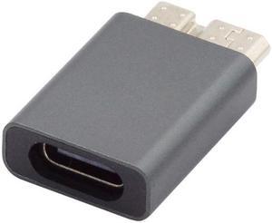 HKCY USB-C USB 3.1 Type C Female to Micro USB 3.0 Male Data Adapter 10Gbps Data Power for Laptop SSD Disk