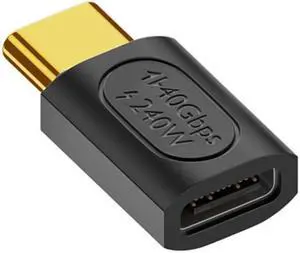 Jimier USB4 Type C Male to Female Extension 240W Power 40Gbps Data 8K Video Adapter for NS Phone Laptop