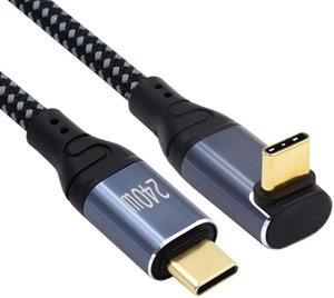 Jimier Stretch Coiled USB-C Keyboard Mouse Cable for Gaming Keyboard Type-C Male to Female Extension Cable Power & Data