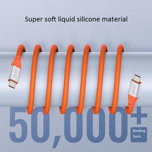 HKCY 1.0M USB3.2 Cable 20Gbps Ultra Soft High Flex 100W 8K 5K 4K USB4.0 Hyper Super Flexible Cord Male to Male