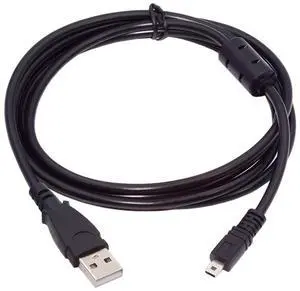 Jimier USB 2.0 Type-A to Camera Mini 8P Data Power Cable for Coolpix UC-E6 UC-E16 UC-E17 DSC-W DMC-S EX-Z