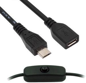 Jimier USB 2.0 Type-A Male to 4-in-1 DC 5V 5.5x2.5mm 5.5x2.1mm 4.0x1.7mm 3.5x1.3mm Power Plug Barrel Connector Charge Cable