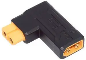 Jimier XT60 Male SC100 Protocol to XT60 Female Fast Charging Angled Horizontal Adapter for RC Lipo Battery Quadcopter Multicopter Aeromodelling
