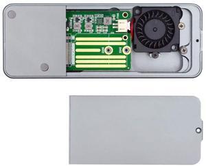 Jimier Type-C USB4 40Gbps to PCI-E 4.0 X4 SSD NVME NGFF M-Key Enclosure USB-C 20Gbps ASM2464 Chipset