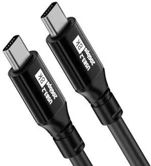 Jimier 100cm 1.0m USB3.2 Type-C USB-C 8K Male to Male USB3.1 10Gbps 100W Data Video Cable with E-marker for Laptop Phone