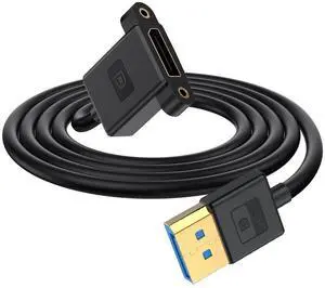 Jimier Ultrafine DisplayPort 1.4 DP Male to Female Extension Cable 8K 60hz 4K 144hz for Desktop Laptop Monitor Graphics Card 30cm