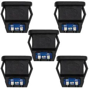 Jimier 5pcs/set DIY OEM Type C Female Socket Connector to 6Pin PCBA Pinout Rectangle Latch Mount Type DC 5V/20V PD Power IP67
