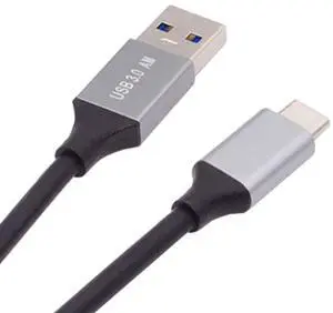 Jimier 30cm 10Gbps USB 3.1 Type C Male to USB3.0 Type A Male Data Power Cable 5V3A for Laptop Phone Disk