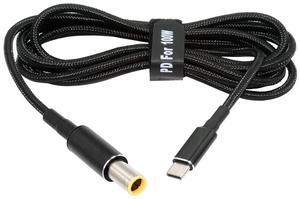 Jimier 100W Type C USB-C Input to 20V DC 7.9*5.4mm Output Power 20V 5A 65W PD Charge Cable compatible with Laptop