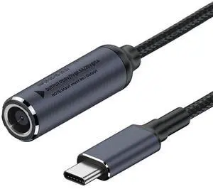 Jimier DC Jack 7.9X5.4mm Input to USB-C Type-C Power 100W Charge Cable for Laptop Phone PD9V 5V 20V