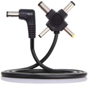 Jimier DC 5.5mm Plug to 4-in-1 DC 5V 5.5x2.5mm 5.5x2.1mm 4.0x1.7mm 3.5x1.3mm Power Plug Barrel Connector Charge Cable