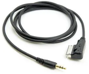 Jimier AMI MDI to 3.5mm Audio AUX Male Music Cable Compatible with Benz 2008-2016 Music Interface 1.3m