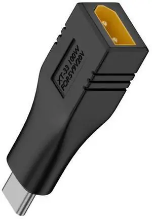 Jimier XT30 Male Input SC100 Protocol to Type-C Male Output Fast Charging Adapter for RC Lipo Battery Quadcopter Laptop Phone