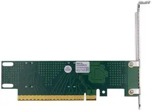 Jimier PCIE5.0 PCI-Express 16x to Dual MCIO 8i Mini Cool Edge IO SFF-TA-1016 VROC Virtual RAID Adapter for Mainboard SSD Graphics Card