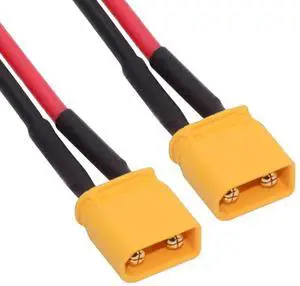 Jimier XT30 Male to Male 18AWG Extension Cable Connector for RC Battery Portable Power Station Solar Panel