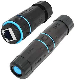 Jimier M20 Locking IP68 Waterproof UTP STP RJ45 Female to CAT6 Female Networking Patch Extension Adapter Coupler