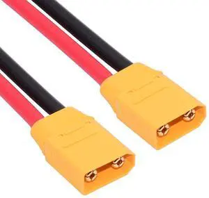 Jimier XT90 Male to Male 10AWG Extension Cable Connector for RC Battery Portable Power Station Solar Panel