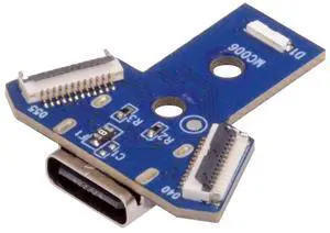 Jimier DIY Solder Type-C Female Socket Replace Micro-USB 5Pin for PS4 DualShock JDS-040 JDS-055 Repair Part Board Connector Module