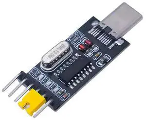 Jimier USB-C Type-C Male To TTL Converter UART STC Module Serial Programmer CH340G CH340 3.3V 5V Adapter Replace PL-2303