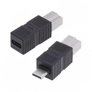 Jimier 2pcs/lot USB 3.0 Type-B Male to USB3.0 Type-C Male Female Adapter Extension 5Gbps for Disk SSD Camera Data