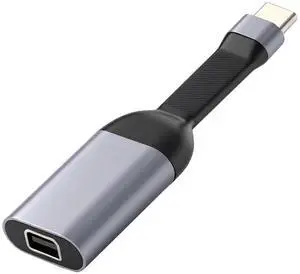 Jimier USB-C Type-C Source to Mini DP Displayport 4K 60hz Sink HDTV Adapter Ultra Slim Flat Cable 1080p for Laptop Tablet Phone
