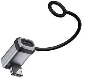 Jimier 90 Degree USB5.0 80Gbps Male to Female Up Down Angled Extension Adapter with Lanyard Keychain 240W 16K 8K 5K Compatible with USB4.0 Thunderbolt3/4/5