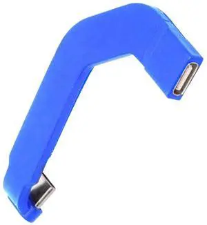 Jimier 360 Degree Angled Type-C Male to USB-C Female Extension Ultra Slim Data Cable Connector Protector 65W Fast Charge for Tablet Phone