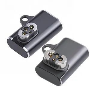 Jimier 2pcs/lot Magnetic Charging Adapter USB Type-C to 4-Pin Horizontal Vertical Rhomboid Contacts Compatible with Bone Conduction Headphone S70