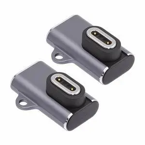 Jimier 2pcs/lot Magnetic Smart Watch Charging Adapter Horizontal USB Type-C to 2-Pin Compatible with IMOO Z6 Z6S Z6Pro Z7 Z7A Z7S Z8 Z8A Z9 Z10 Z11