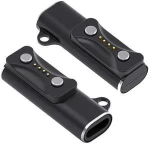 Jimier 2pcs/lot Magnetic Smart Watch Charging Adapter USB Type-C to 2-Pin Compatible with Polar Vantage V3 M3 Pacer Pro IGNITE3 Grit X2