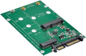 Jimier 2 in 1 Combo Mini PCI- E 2 Lane M.2 NGFF & mSATA SSD to SATA 3.0 III Adapter Converter PCBA SA-130