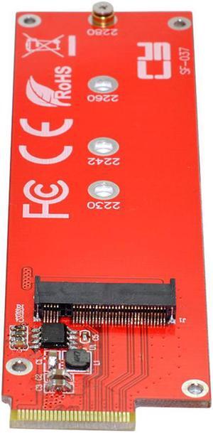 Jimier NVMe NGFF M-key 4X Host Adapter to Ruler 1U GEN-Z EDSFF Short SSD E1.S Carrier Adapter