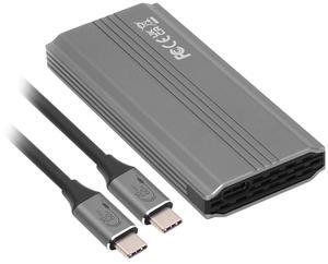 Jimier Type-C USB3.2 USB4 20Gbps to M-key M.2 NGFF NVME SATA SSD PCBA Enclosure 2280/2242/2260mm RTL9220