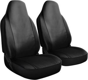 Car Seat Cover - PU Leather Universal Fit for Cars, Trucks, SUVs, Vans - 2 Pc