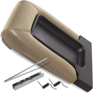 Cadillac Chevrolet GMC SUV Pickup Truck Beige Tan Center Console Lid Repair Kit