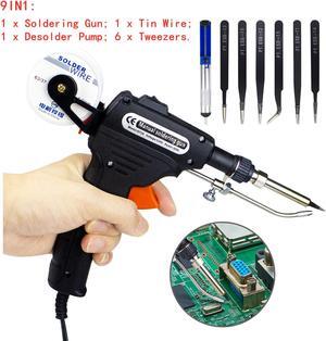 Electric Auto Soldering Iron  Kit  60W Hand-Held Tweezers Wire Welding Tool