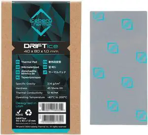 Iceberg Thermal DRIFTIce Thermal Pad 80mm x 40mm x 1.0mm (13 W/mK)