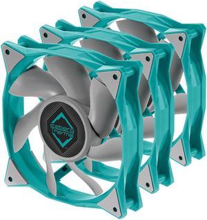 Iceberg Thermal IceGALE Xtra 120mm PWM High Performance Case Fan 3-Pack (Teal)