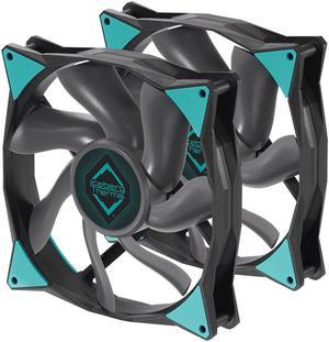Iceberg Thermal IceGALE Xtra 140mm PWM High Performance Case Fan 2-Pack (Black)