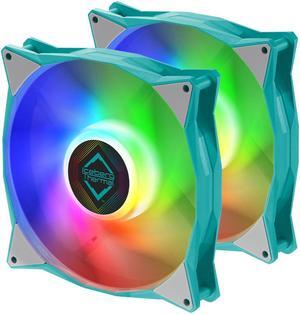 Iceberg Thermal IceGALE ARGB 140mm PWM Case Fan 2-Pack (Teal)