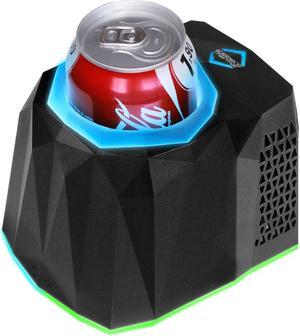 Iceberg Thermal IceFLOE Aurora Gaming RGB Can Cooler Compact Thermoelectric LED Drink Cooler for 12 Oz Cans