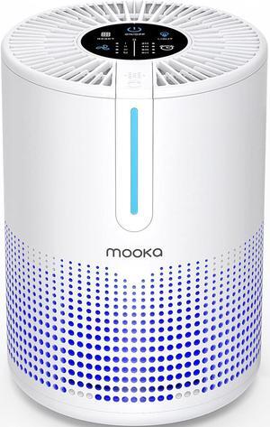 Air Purifiers for Bedroom Home, MOOKA HEPA H13 Filter Protable Air Purifier with USB Cable for Smokers Pollen Pets Dust Odors in Office Car 300 Sq.Ft, Travel Desktop Air Cleaner with Fragrance Sponge