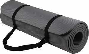 BalanceFrom GoYoga All-Purpose 1/2-Inch Extra Thick High Density Anti-Tear Exercise Yoga Mat with Carrying Strap