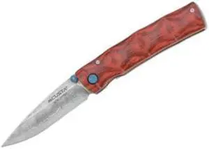MCUSTA Classic Wood-Damascus Take Knife, 3.75in. Closed MCU75D