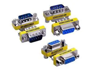 6-Pack 9Pin RS232 Serial Cable DB9 Male to Male/Female to Female/Male to Female Mini Gender Changer Adapter Coupler Connector 6-Pack 9Pin RS232 Serial Cable DB9 Male to Male/Female to Female/Male to Female Mini Gender Changer Adapter Coupler Connector