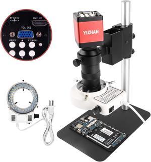 130X Digital Electronic Video Microscope With 60FPS 1080P 13MP Jewelry Camera Mobile Phone Repair Microscope Low Thickness Working Board White