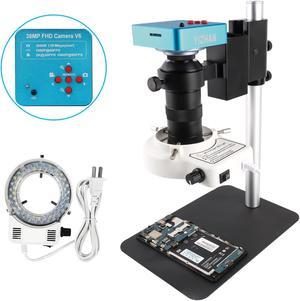 Zoom 130X Soldering Microscope With Digital 2K 1080P 60FPS 38MP Digital Camera Repair Tool Usb Microscope Hardware Craftsmanship Mobile Microscope